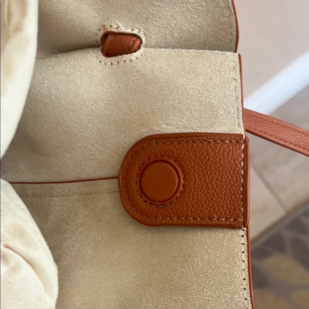 Yuzefi Brown Leather Tote Bag Mochi - Picture 14 of 15